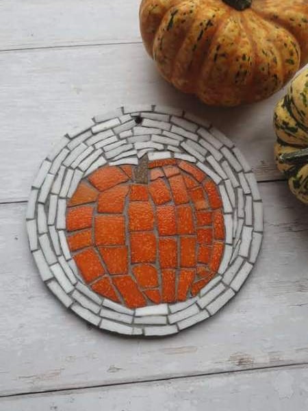 Pumpkin Mosaic, Mosaic Pumpkin, Halloween, Pumpkin, Pumpkin Art, Squash Mosaic