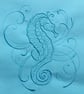 Seahorse Embroidered Project Bag - Image 5