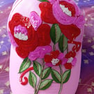 Baby Pink Hand Embellished Bling Baseball Cap Festival Beach Wear 