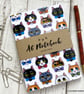 A6 Dapper Cat Notebook - Bow ties - Image 1