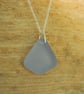 Grey sea glass pendant - Image 2