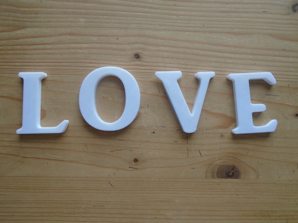 Love Self Adhesive letters 