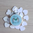 Merry Christmas, Penguin Ornament, Penguin Decoration – Green