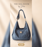 Slouch Bag in Blue Corduroy - Image 1