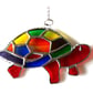 Tortoise Suncatcher Stained Glass Handmade Rainbow 039 Turtle  - Image 7