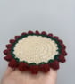 Handmade flower Crochet Mug Rug