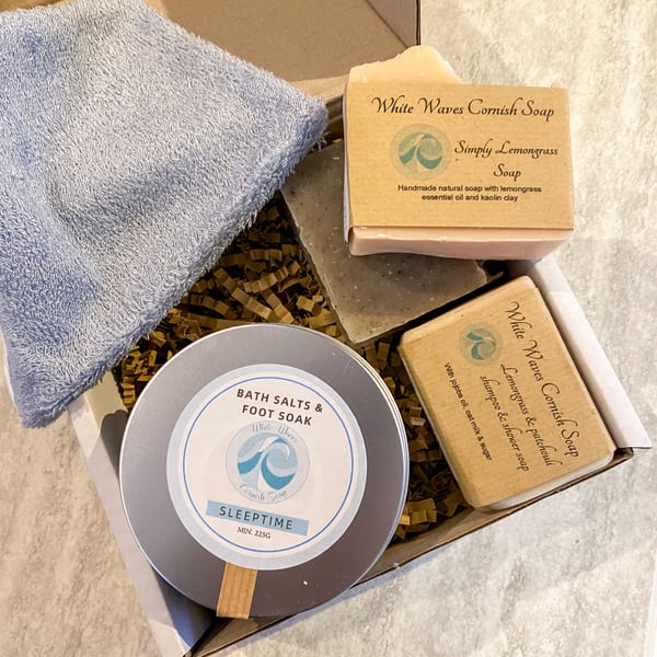 Ultimate Pamper Gift Box - soaps and bath salts - postage included