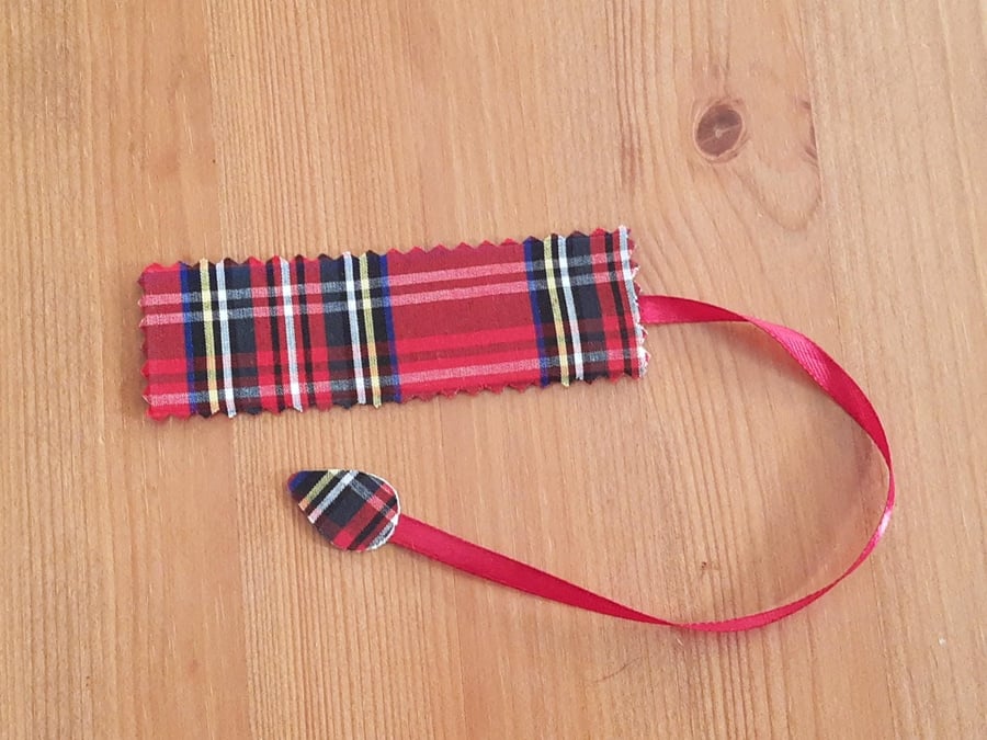 Handmade fabric bookmarks, various designs and colours