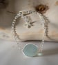 Sea Glass Silver Charm Bracelet - Image 5