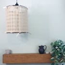 Hand Woven boho scandi rustic lantern lampshade