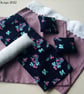 1:12 Scale Heather & Flower Pattern Dolls House Bedding Set - Image 5