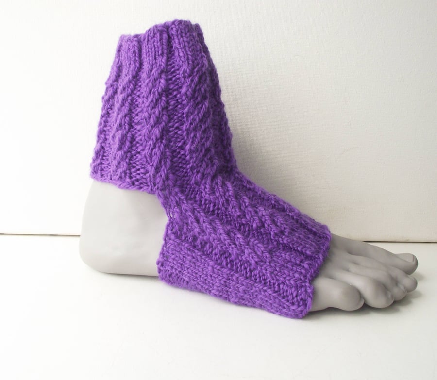 Yoga Socks or Dance, Pilates, Pedicure or Flip Flop Socks, Soft Handspun Merino