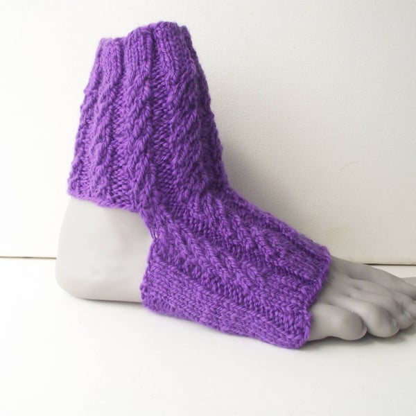 Yoga Socks or Dance, Pilates, Pedicure or Flip Flop Socks, Soft Handspun Merino
