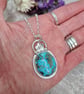 Sterling Silver and Turquoise Gemstone Necklace - JBJ7005 - Image 8