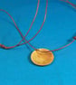 Christmas Tree Baubles Copper & Silver Pendant - Image 3