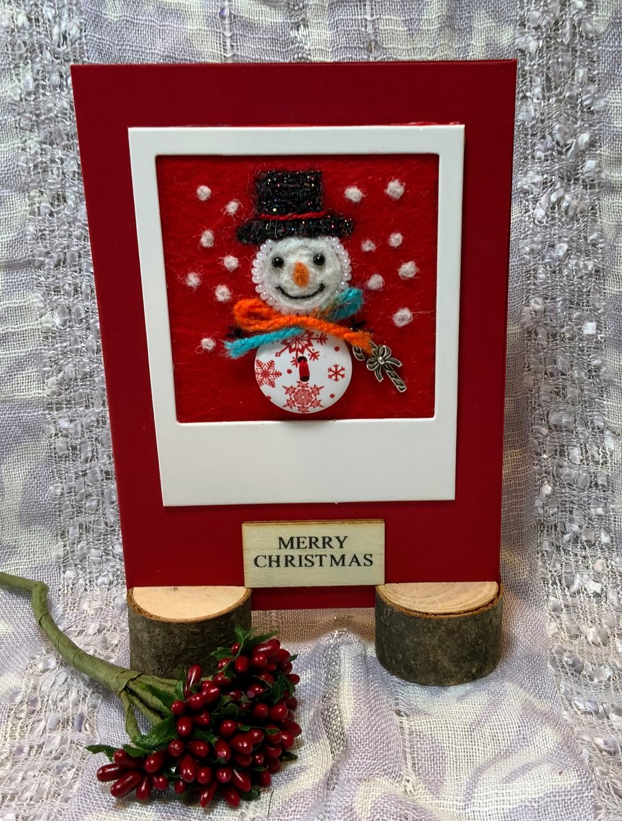 Jolly Snowman Christmas Card