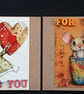 Pack of 2 "for you" cards