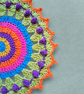 colourful crochet mandala doily - Image 2