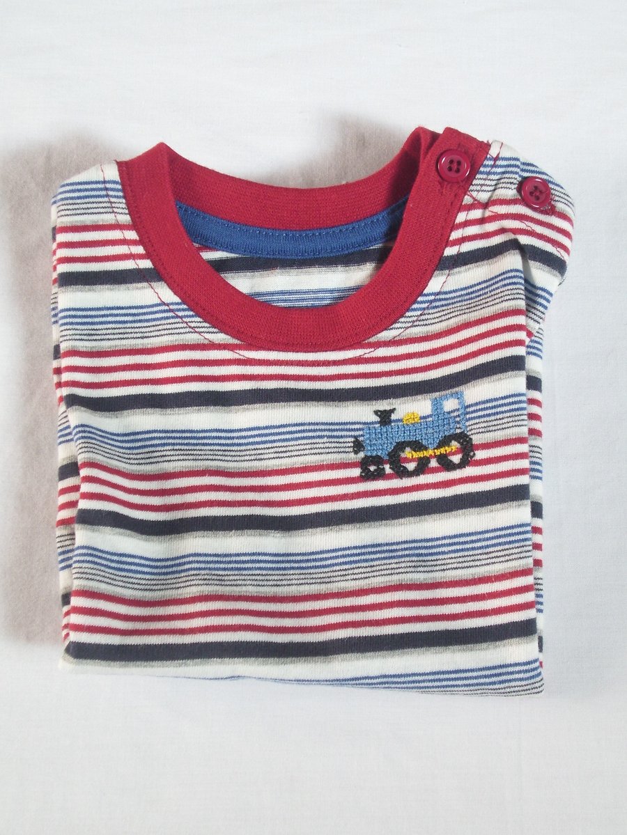 Train T-shirt Age 3-6 months