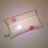 Tissue holder, Cream with spots, made in Cornwall, tissues included, ladies gift