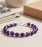  Wire Wrapped Purple Chalcedony Bangle - Image 4