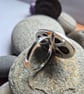 Sterling silver ring with peanut obsidian stone - Image 3