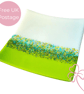 Springtime Fused Glass Decorative Platter  - Image 1