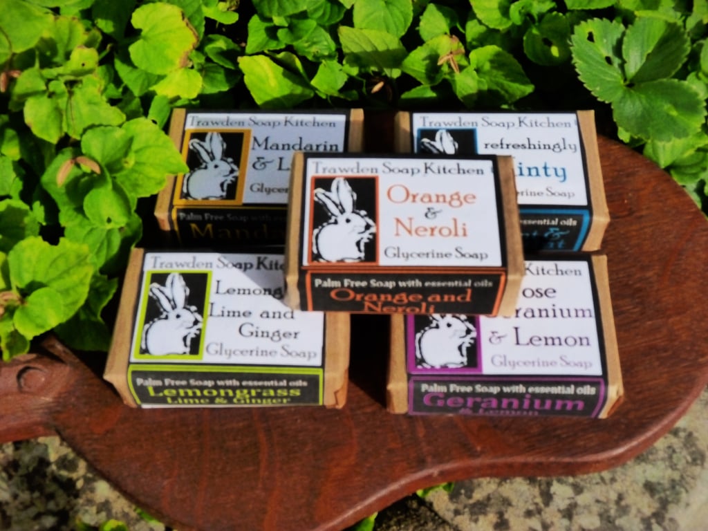 Set of 5 Aromatherapy Soaps, Palm Oil Free
