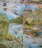 Adult Apron with Scenes From the Riverbank - Image 4