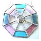 Octagon Suncatcher Stained Glass Crystal Abstract 012