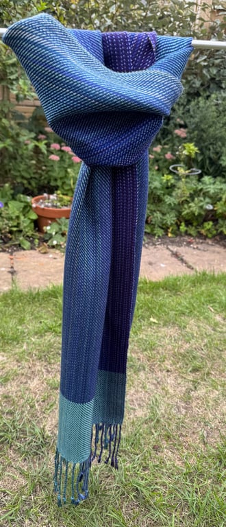 Evening sky twill scarf