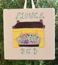 "Flower Bed" embroidered picture. - Image 1