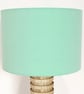 Handmade plain mint green drum lampshade