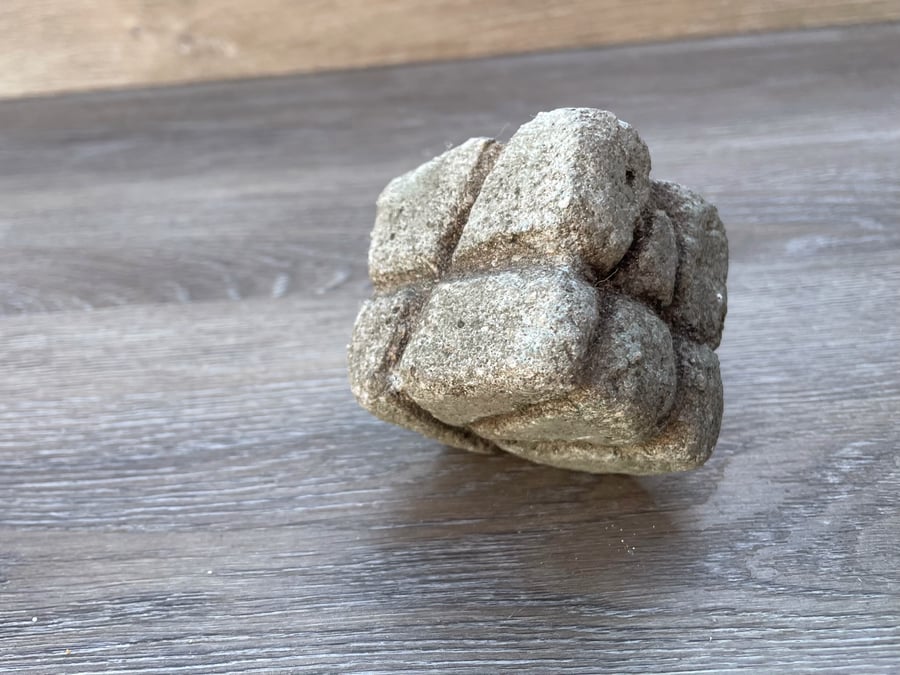 Ancient-Style Cube  Artifact  Aged Patina 