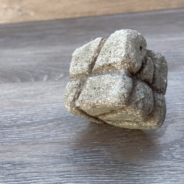 Ancient-Style Cube  Artifact  Aged Patina 