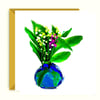 Lily of the Valley Flowers in a Vase Greeting, Birthday Card