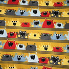 Monster Organic Cotton Shower Curtain, washable