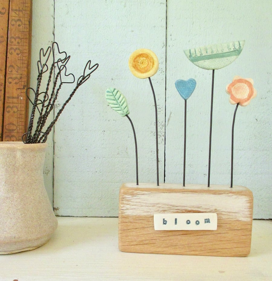 SALE - Clay Flower Garden 'bloom'