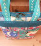 Folk Art Padded Tote Bag - lined with zipper - Image 5