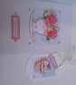 Birthday card and gift tag set. Birthday card. Decoupage card. Ref 159 - Image 3