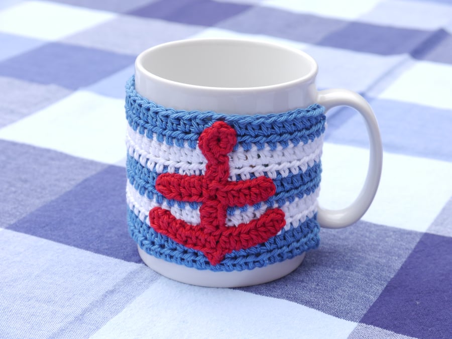 Nautical Anchor Mug Cosy