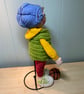 Crocheted Boy Doll. Amigurumi Doll for Collectors over 14. Basketball Player. - Image 6