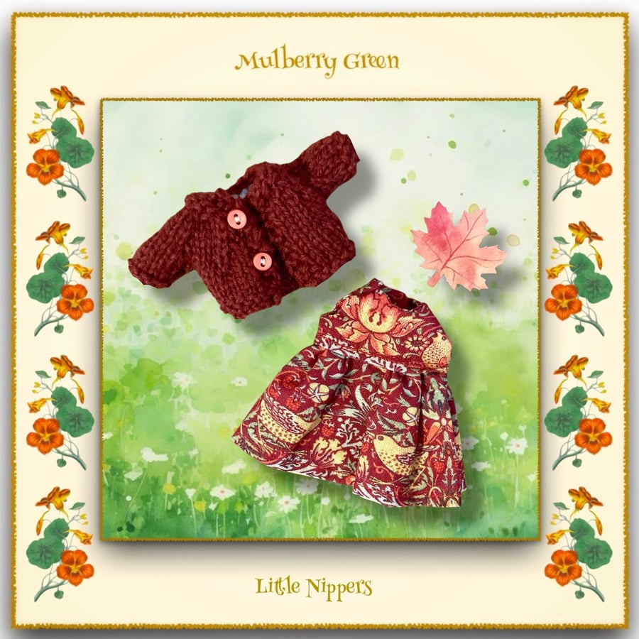 Little Nippers William Morris Strawberry Thief Outfit