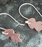 Copper Oak Leaf Earrings - Image 2