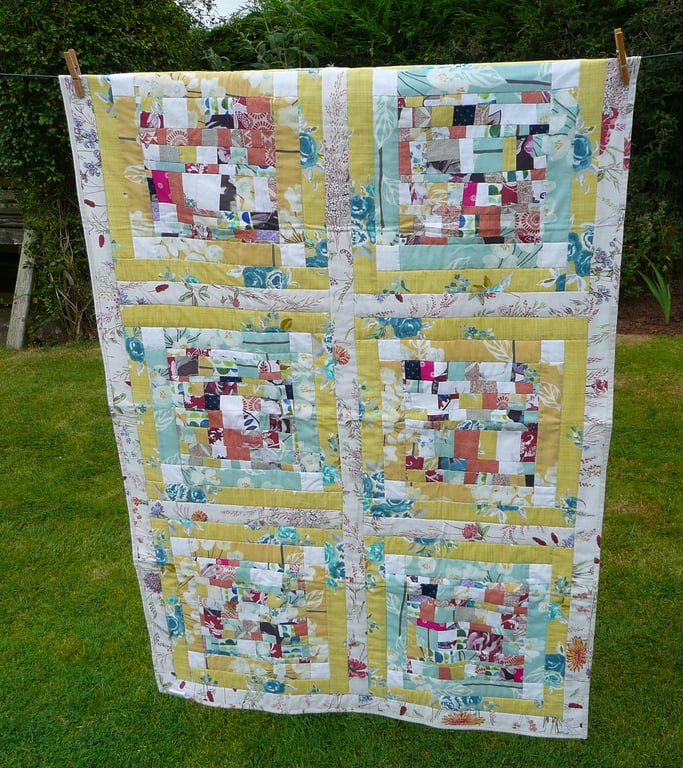 patchwork quilt lap quilt knee quilt bed runner homeware cot quilt knee blanket