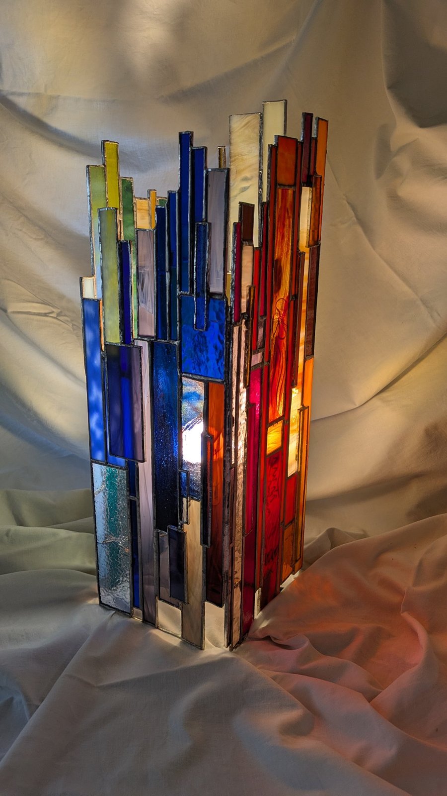 Cascades Stained Glass Lamp