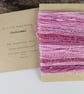 Large Cochineal Natural Dye Rose Pink Textured Thread Pack - Image 1