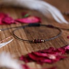 Garnet Intention Bracelet Deep Energy and Strength