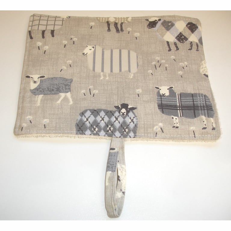 Sheep Redfyre Covers Universal Hob Lid Mats Pads Hats Surface Saver Grey