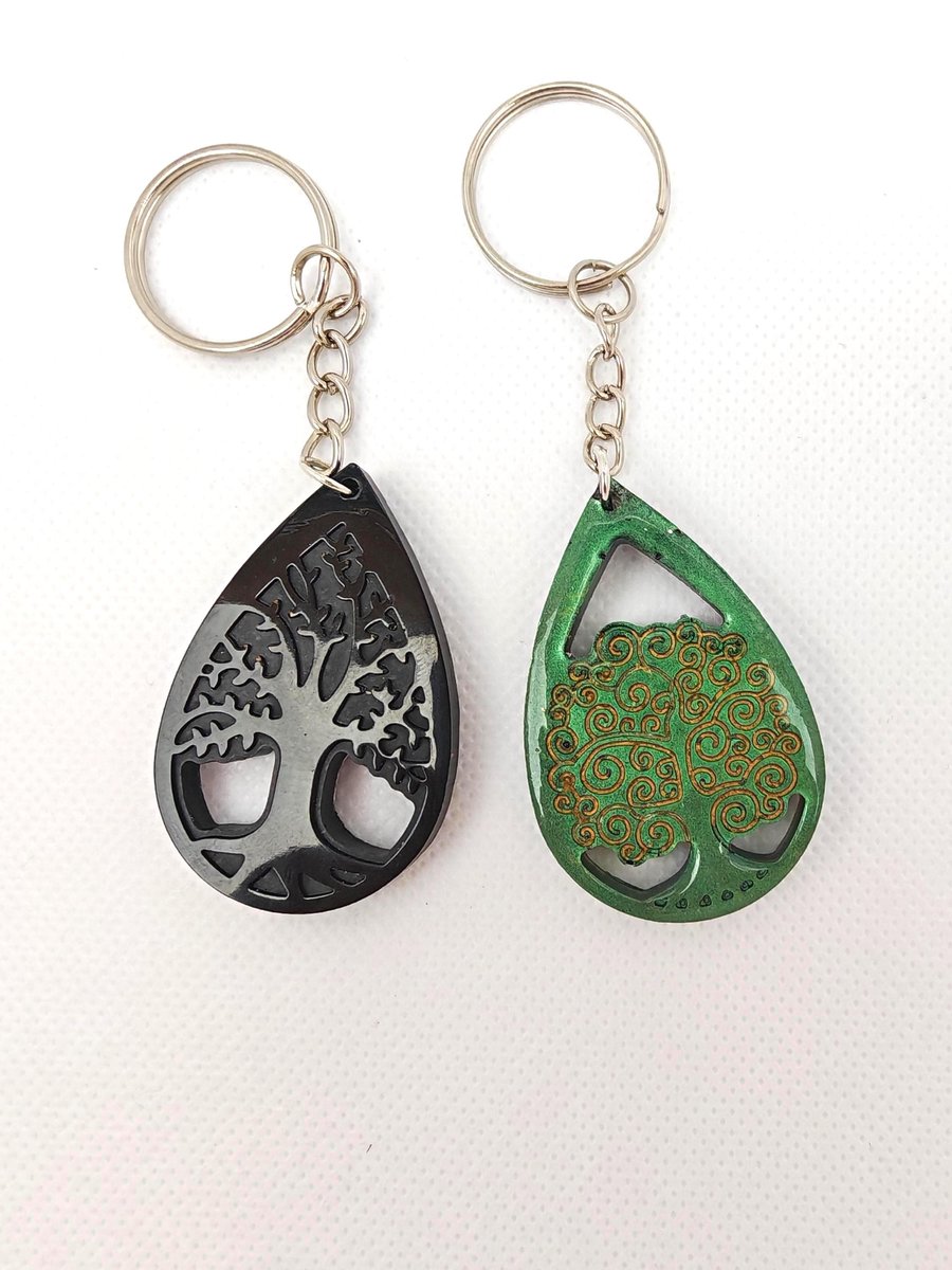 Tree of Life Keyring Set: Pagan Spiritual Gift